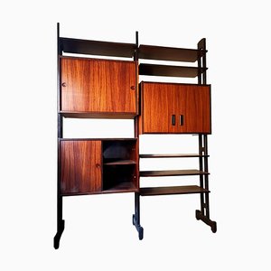 Modulares Teak Bücherregal von Vittorio Dassi, 1960er