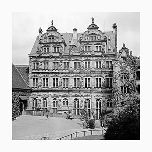 Friedrichsbau-Gebäude auf Schloss, Heidelberg Deutschland 1938, gedruckt 2021