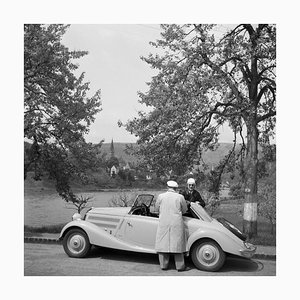 A Neckargemuend Mercedes Benz Car cerca de Heidelberg, Alemania 1936, Impreso 2021