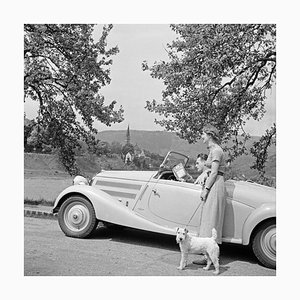 To Neckargemuend Mercedes Benz Car Near Heidelberg, Germany 1936, Printed 2021