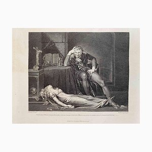 Iron Arm, Musing Over the Body of Meduna, Etching After Heinrich Fuseli, 1791