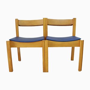 Jigsaw ineinandergreifende Stühle aus gebogenem Buchenschichtholz von Cecil Beaton, 1960er, 2er Set