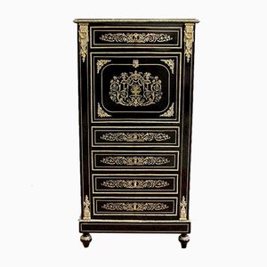 Napoleon III Blackened Wood Secretaire, 19th Century