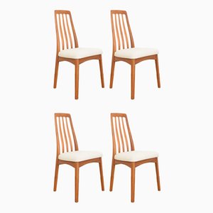 Mid-Century Teak Dining Chairs by Benny Linden, 1970s, Set of 4