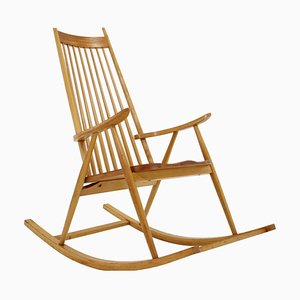 Wooden Rocking Chair, Czechoslovakia, 1960s