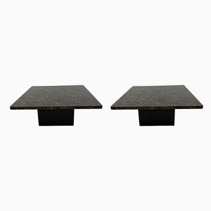 Tables Basses / d'Appoint en Granite, 1980s, Set de 2