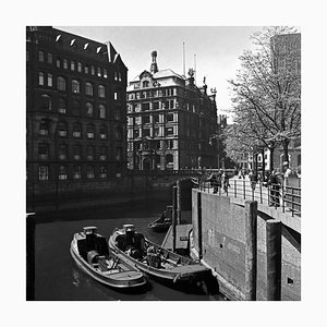 Fleets at Hamburg Speicherstadt, Germany 1938, Printed 2021