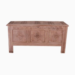 18th Century Bleached Oak Coffer