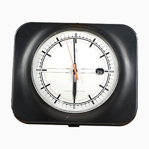 Black and Gray Plastic Clock from Philips, 2000s