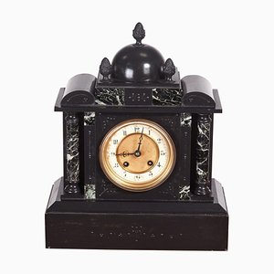 Antique Victorian Marble Eight Day Striking Mantel Clock