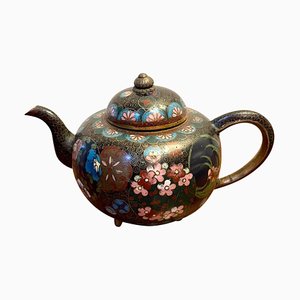 Miniature Antique Japanese Cloisonne Teapot