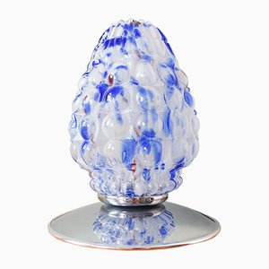 Lámpara de mesa Bubbles en blanco y azul de Gaivota, años 70