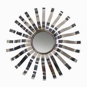 Stainless Steel Sun Mirror from Roche Bobois, 1970s