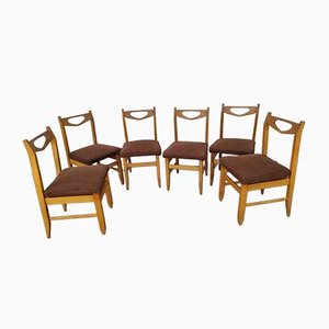 Chaises par Guillerme et Chambron pour Votre Maison, 1960s, Set de 6