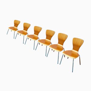 Mid-Century Teak Nikke Dining Chairs by Tapio Wirkkala for Asko, Set of 6