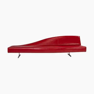 Red Leather Aspen Sofa by Jean-Marie Massaud for Cassina, 2005