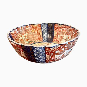 Antique Scalloped Shaped Imari Bowl