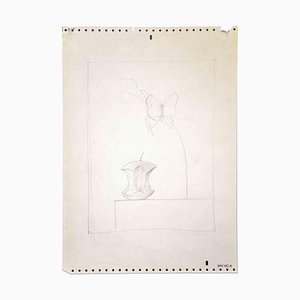 Leo Guida, Apple and Butterfly, Original Drawing, 1970s