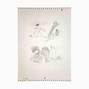 Leo Guida, The History of the Sybil, Original Drawing, 1970s