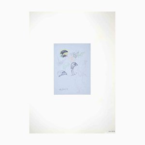 Leo Guida, Birds, Drawing, 1970s