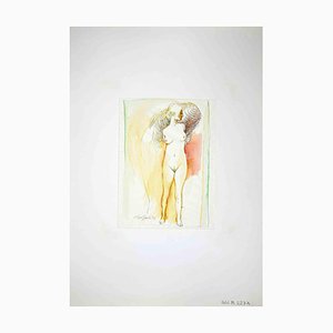 Leo Guide, desnudo, dibujo, años 70