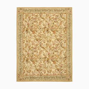 Tapis Kilim Aubusson Beige