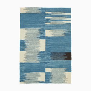 Blue Contemporary Area Rug