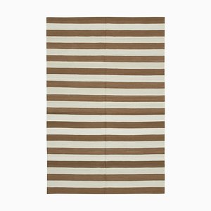 Tapis Dhurrie Marron