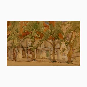Bennett, Sud della Francia, acquerello impressionista, anni '20