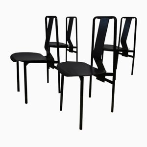 Italian Leather Irma Chairs by Achille Castiglioni for Zanotta, Set of 4