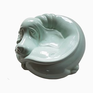 Cuenco para perros Mid-Century de cerámica