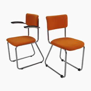 Tubular Frame Chairs from Fana Rotterdam, 1930s, Set of 2