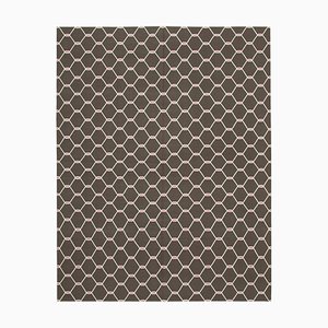 Tapis Dhurrie Marron