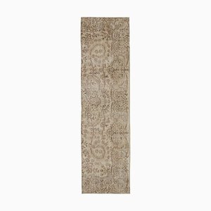 Beige Overdyed Runner Rug