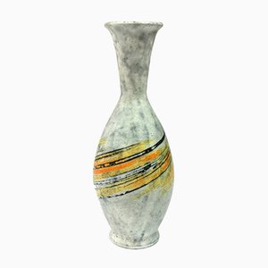Vase Mid-Century en Céramique avec Décor Expressif par Livia Gorka, 1970s