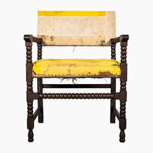 Bobbin Beistellstuhl aus Eiche, 19. Jahrhundert, Deutschland
