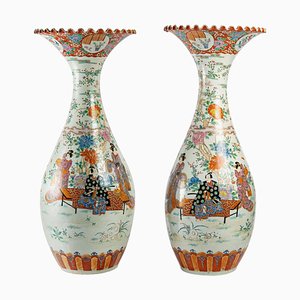 Große japanische Vasen, 2er Set