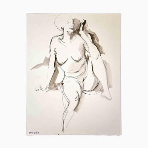 Leo Guida, Nude, Original Drawing, 1970s