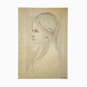 Leo Guida, Portrait, Original Drawing, 1970s