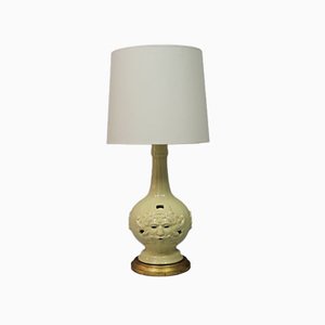 Grande Lampe de Bureau Vintage en Céramique de Manises, Espagne