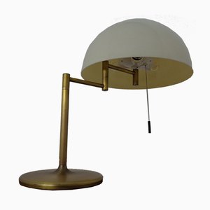 Adjustable Brass & Plastic Desk Lamp from Staff, 1960s