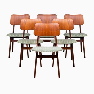Dining Chairs in Teak by Ib Kofod-Larsen, Denmark, 1960s, Set of 6