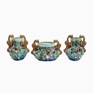 Decorazioni Art Nouveau, inizio XX secolo, set di 3