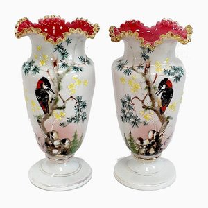 Opaline Vases, 1900s, Set of 2