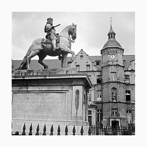 Monumento commemorativo di Jan Wellem all'Old City Hall Duesseldorf, Germania 1937