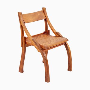 Silla auxiliar Koa de madera de Bruce Erdman, 1984