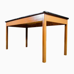 Vintage Brown Formica Table, 1950s