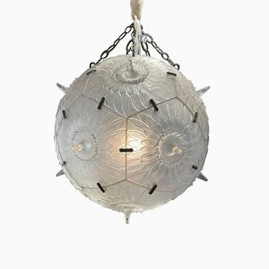 Passiflore Suspension Lamp by René Lalique, 1924