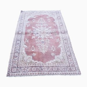 Small Turkish Distressed Red Rug