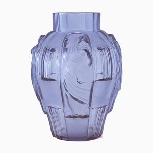 Art Deco Glass Vase, 1930s